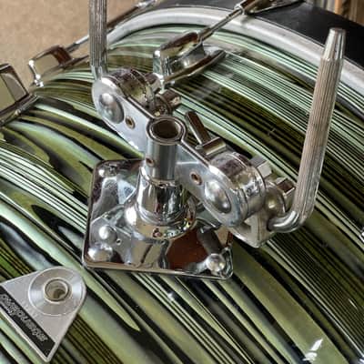 1960’s Ludwig Standard Avocado Strata Drums image 7