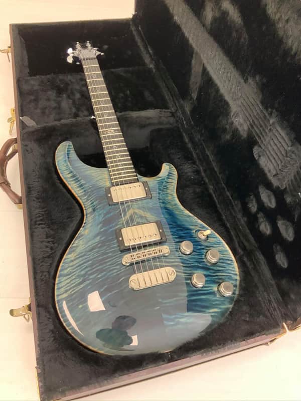 Dean Hardtail Made In USA Flame Top Denim Blue | Reverb