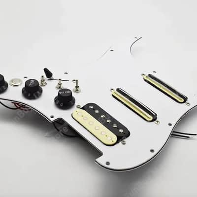 Left Hand Strat Style Guitar SSH Loaded Prewired Pickguard with Multi Switches Wiring image 5