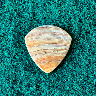 Seashell guitar pick/2.7mm thick, jazz profile, grip surface … by BeachSidePicks image 1