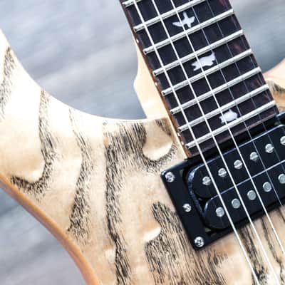 PRS SE Custom 24 Burled Ash Limited Edition Natural Electric Guitar w/Bag #G110243 image 9