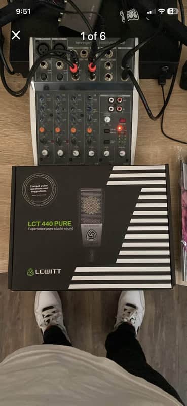 Lewitt LCT-440-PURE Large Diaphragm Cardioid Condenser Microphone 2010s - Black image 1
