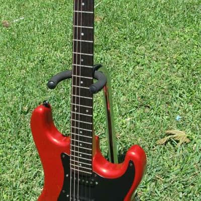 USA Kramer Pacer Deluxe 1985 Candy Apple Red schaller pups floyd rose with freedom hard case image 9