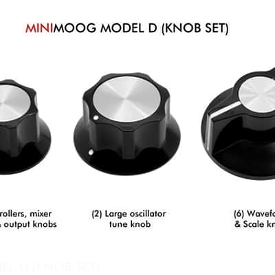 Minimoog Model D 27-Piece Knob Kit Authentic Set Screw Design – USA VENDOR $119 Retail image 3
