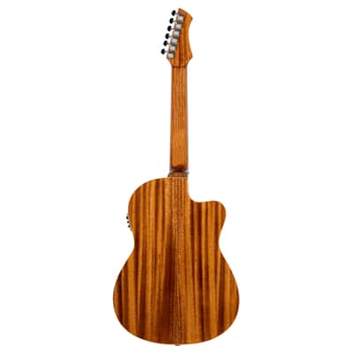 Ortega RCE238SN-FT-L Performer Series Solid Spruce Top Mahogany Neck Nylon 6-String Classical Acoustic-Electric Guitar w/Gig Bag For Left Hand Player image 5