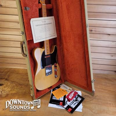 1996 Fender AVRI American Vintage '52 Telecaster Reissue with Fender G&G-style Tweed Hard Case - Nitrocellulose Butterscotch Blonde, CoA, 7lbs 14oz image 9
