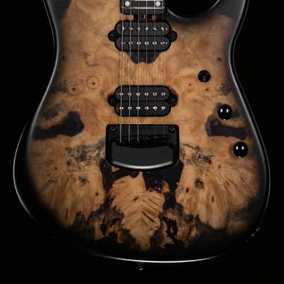 Ernie Ball Music Man Jason Richardson 6-string Cutlass Natural Buckeye Burl Black Burst - S03968-7.10 lbs image 3