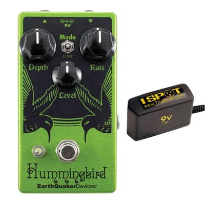 Earthquaker Devices Hummingbird Repeat Percussion Tremolo v4 Bundle w/ Truetone 1 Spot Space Saving 9v Adapter image 1