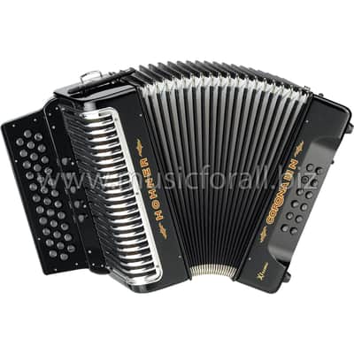 NEW Hohner Xtreme Corona III 5 Switch Acordeon Accordion GCF Black
