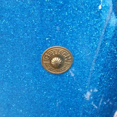 Vintage 1950's/60's Gretsch 6 Ply Shell Pack Blue Sparkle image 4