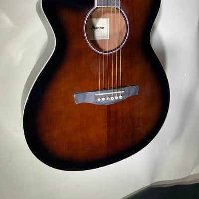 Ibanez Acoustic/Electric AEG7L-DVS Left-Handed Dark Violin Sunburst High Gloss - In-House Adjusted image 2