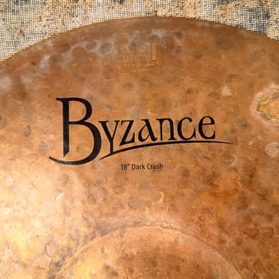 Meinl BYZANCE DARK Crash 18” RAW UNLATHED Complex 1374 g CLEAN! WHY Pay $430??? image 3