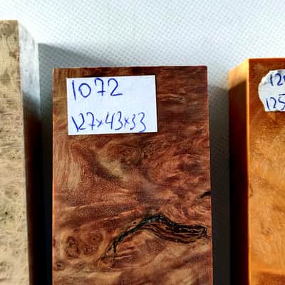 Afzelia Burl / Amboyna Burl and Maple Burl blank - Wood Lumber Blank DIY Material for Musical Instruments Tools image 2