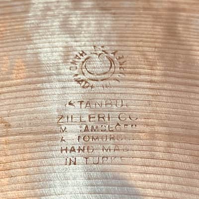 Vintage 1980s Istanbul Pre Split Stencil Logo 22” Heavy Ride Cymbal 3300g image 7