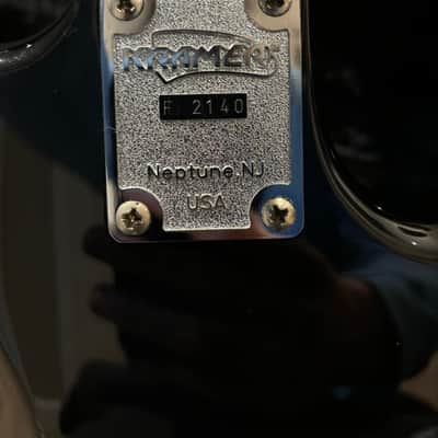 Rare LEFT HANDED 1987 Kramer Baretta American black OHC image 8
