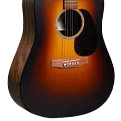 Martin D-X2E Acoustic Electric Guitar. Burst,Sit/Ziricote HPL w/SS image 12