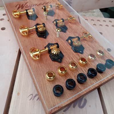 LAST SET - Serial 50 - Weymann® 3 + 3 Electric SPS Open Back Tuners LIMITED EDITION (Pre-War) Modern Steam Punk Stinger Tuners Tuning Machines image 5