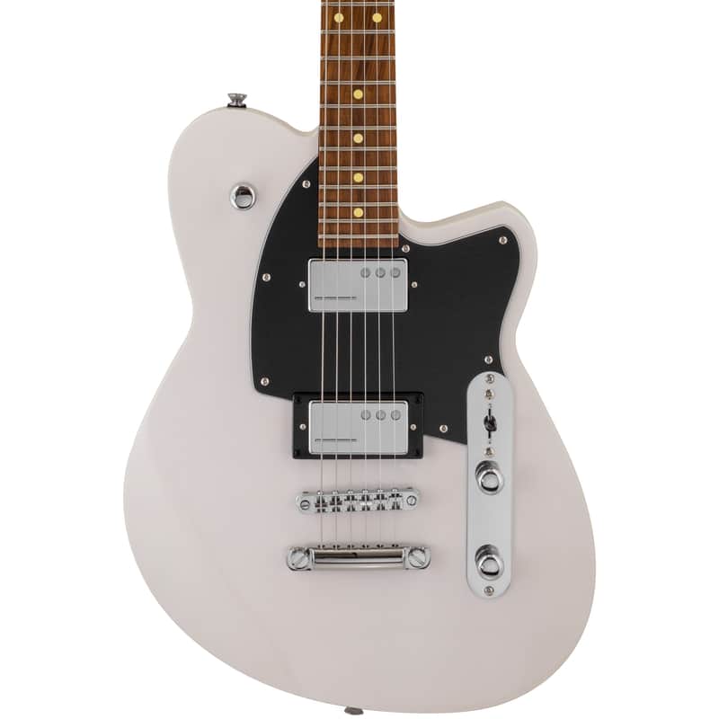 Reverend Charger HC Translucent White, Dark Roasted Maple image 1