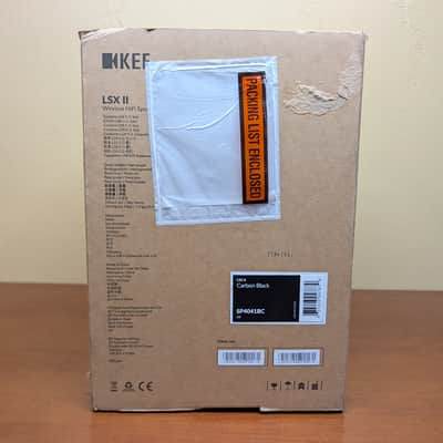 KEF LSX II Wireless HiFi Speakers - Carbon Black (Factory Sealed Pair) image 7