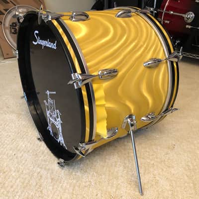 Slingerland Yellow Satin Flame 12/13/16/20 imagen 18