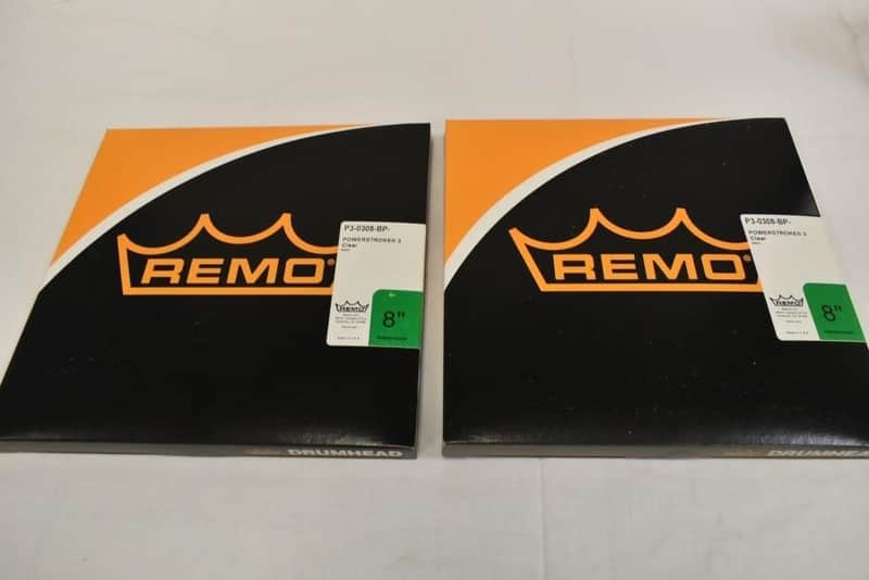 Set of 2 Remo Powerstroke P3 Clear Drumhead 8" image 1