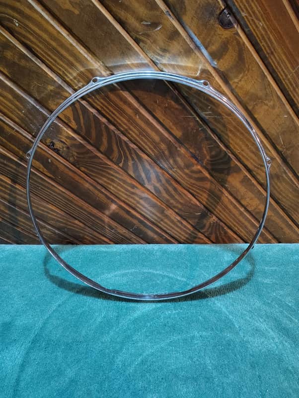 Slingerland 18" 8 Lug Stick Saver Hoop/Rim 1960's/70's - Chrome image 1
