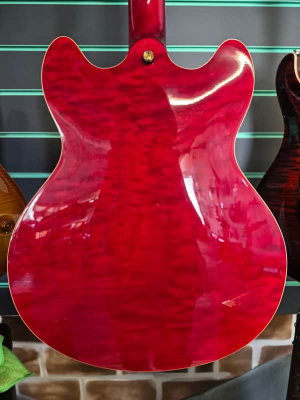 Peavey JF1EX Transparent Red Semi-Hollow Electric Guitar | Reverb