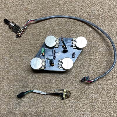 Gibson Les Paul complete PC board pots, switch and output jack wiring assembly image 2