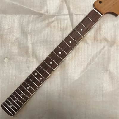 Roasted Maple Short Scale Strat Style Guitar Neck, Rosewood 22 Frets image 1