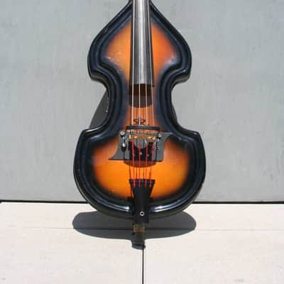 Ray Ramirez Baby Bass Early 2000s Mahogany Sunburst image 5