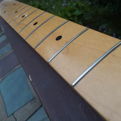 Fender Stratocaster 70's neck bullet truss rod Maple Strat image 5