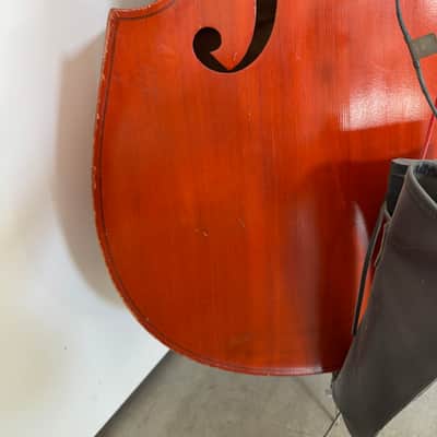 Upright acoustic bass 3/4" scale w/ pickup and French bow. image 7