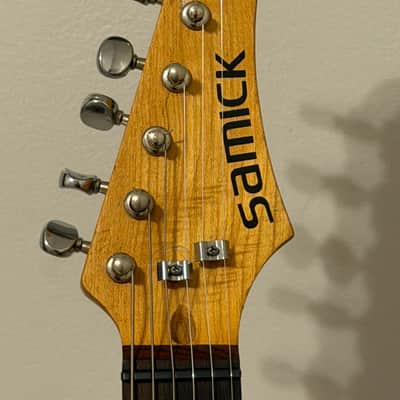 Samick Strat-Style electric guitar 1995 - black image 5