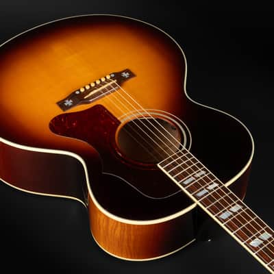 2015 Gibson Custom Shop J-185 Red Spruce - Sunset Burst | USA Mini Jumbo Limited Edition 1 / 75 "AA" Adirondack Spruce Top L.R. Baggs Pickup | CoA OHSC image 8