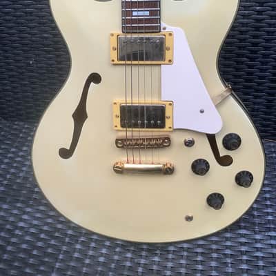 Aria Pro 2 TA-60 / Vintage Japan 335 model TA 60 / sparkling white/cream colour image 11