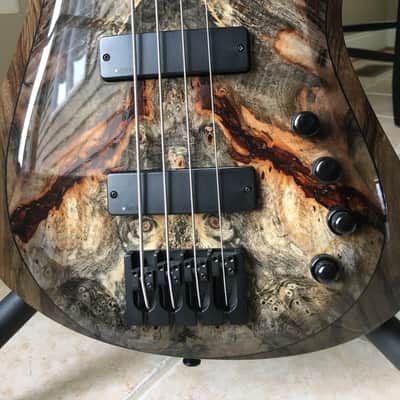 Kiesel V49K Vanquish 4 string 2017 Buckeye Burl 2017 NAMM Build image 13