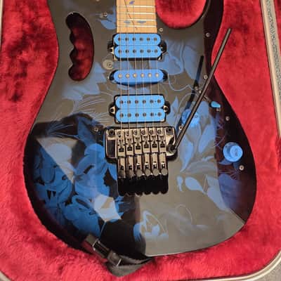 Ibanez Jem Jem77P in blue floral pattern image 3