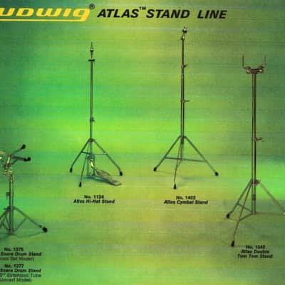 Ludwig vintage 76-80 #1376 Atlas Snare Drum Stand LASDS-101-R image 18