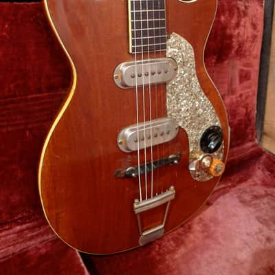 Premier Scroll Guitar 1958 Natural image 7