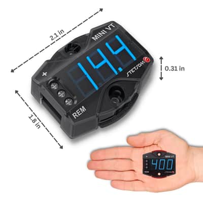 Stetsom MiniVT Digital Voltmeter Mini Automotive Battery VT Blue LED (12 Volts) image 3