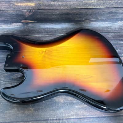 2010-12 Fender Japan JB-62US Jazz Bass Body Alder Sunburst Made in Japan image 13