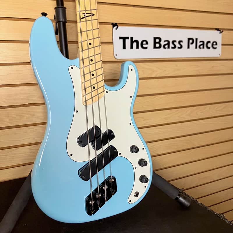 Dingwall Canadian made Super P - P and J style pick ups - Sonic Blue finish - 8.1 pounds - SN 8124