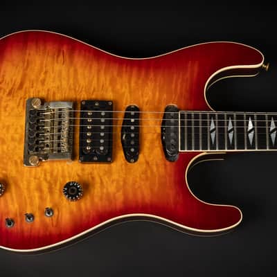 1987 Gibson US-1 - Sunburst | USA Vintage Super Strat HSS Quilt Maple Top Factory Kahler Tremolo Ebony Fretboard 24 Frets | CoA OHSC image 4