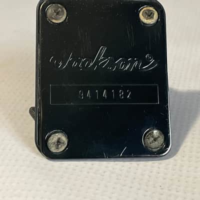 1990's Made in Japan Jackson Professional Stealth Series Dinky Guitar Factory Black Neckplate & Screws