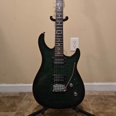 Peavey Limited Series EXP Trans Green Electric Guitar image 1