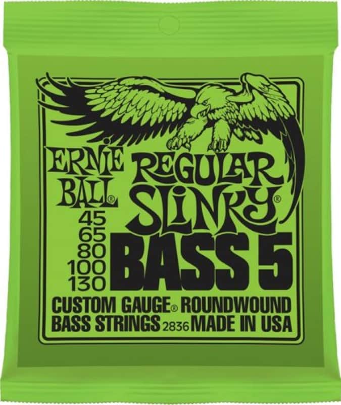 Ernie Ball 2836 Regular Slinky Bass Guitar Strings (5), .045 - .130 image 1
