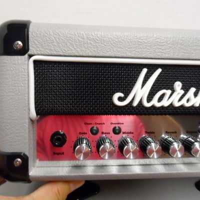 Marshall MG15 HFX LEAD MG 15 Watt Guitar Head Cabs Amp Amplifier MINI MICRO Stack Vintage SILVER 170 image 3