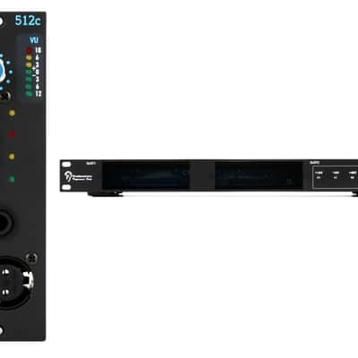 API 512c 500 Series Microphone Preamp Bundle with Fredenstein Bento 2 2-slot 500 Series Chassis image 1