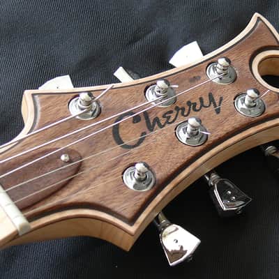 Thomas Cherry Guitar Used Custom Boutique "Jaeloe" style electric guitar. One of a kind. 2025 - Natural bare wood open grained oil finish image 7