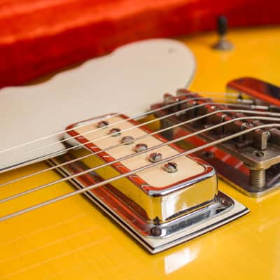 Micro-Frets Golden Melody Semi-Hollow Body Electric Guitar (1969), ser. #1411, original black tolex hard shell case. image 16